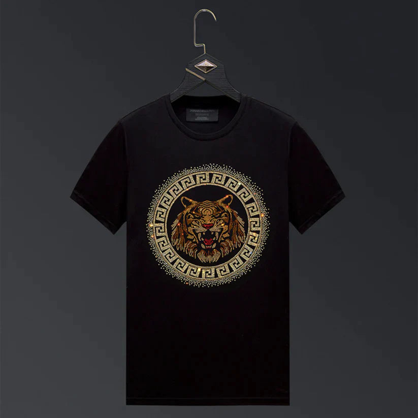 Pack Of 2 Luxury Cotton T-shirts (TIGER3+TIGER1)